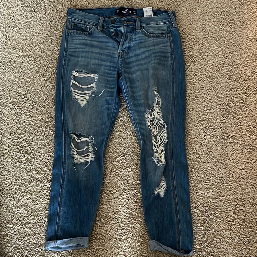 Hollister Distressed Blue Jeans